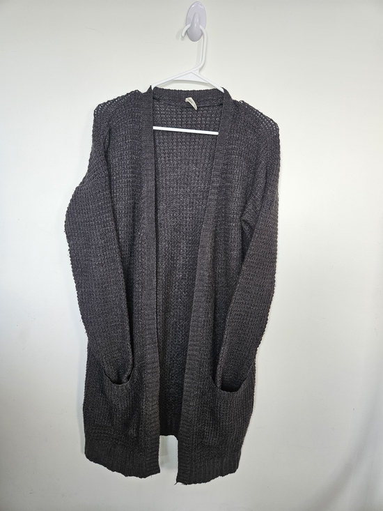 Bluenotes Sweaters - [5/35$]🔥Bluenotes Dark Grey Long Open Front Cardigan with Pockets Knit XL🔥